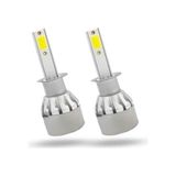 Trendlıfeoto H1 LED Xenon Mini Far Ampul Şimşek Etkili H1 Beyaz - 2XS - 001-Siyah