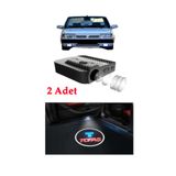 TRENDLIFEOTO Tofaş Şahin Doğan Kartal 2 Adet Araçları Için Pilli Yapıştırmalı Mesafe Sensörlü Kapı Altı Led Logo / Projektör