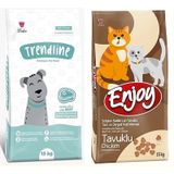Trendline Dog Biftekli Köpek Maması 15 KG + Enjoy Tavuk Etli Yetişkin Kedi Maması 15 KG