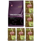 Trendline Dog Biftekli Kuru Köpek Maması 15 kg ve Enjoy Tavuk Etli Yetişkin 5x1 kg Kuru Kedi Maması