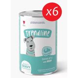 Trendlıne Konserve Sos İçinde Et Parçacıklı Dana Etli Yetişkin Köpek Maması 400 G*6 Adet