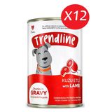Trendlıne Konserve Sos İçinde Et Parçacıklı Kuzu Etli Yetişkin Köpek Maması 400 G*12 Adet