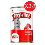 Trendlıne Konserve Sos İçinde Et Parçacıklı Kuzu Etli Yetişkin Köpek Maması 400 G*24 Adet