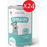 Trendline Trendlıne Konserve Sos Içinde Et Parçacıklı Dana Etli Yetişkin Köpek Maması 400 G*24 Adet