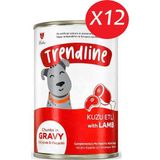 Trendline Trendlıne Konserve Sos Içinde Et Parçacıklı Kuzu Etli Yetişkin Köpek Maması 400 G*12 Adet