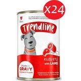 Trendline Trendlıne Konserve Sos Içinde Et Parçacıklı Kuzu Etli Yetişkin Köpek Maması 400 G*24 Adet