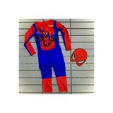 TrendMELO Çocuk Örümcek Adam Maskeli Kostüm, 7-8 Yaş, spdrmenbasklı, Kırmızı Mavi