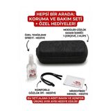 TrendMilano 3 Bölmeli Koruyucu Gözlük Ve Klips Saklama Kutusu Sert Kapak Seyahat Kılıfı