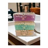 TrendMilano 3lü Set Doğal Kabak Lifli Sabun Aloe Vera - Lavanta - Pirinç Özlü 3 Adet TNS033