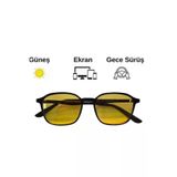 TrendMilano TM83110101sc Antifar Fotokromik 3In1 Gözlük | Gece Sürüş | Ekran | Güneş |
