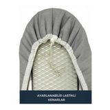 TrendMilano Ütü Masası Kılıfı Örtüsü Bezi, Keçeli, Süngerli, Yanmaz Lastikli Stoperli Ayarlanabilir.