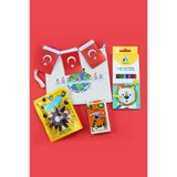 Trendmiya 23 Nisan Tasarımlı Bez El Çantası & Boya Kalemi &Kart Oyunu & Çikolata & Türk Bayrağı Hediye Seti