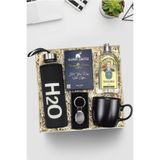 Trendmiya Anahtarlık & Kılıflı 500Ml Matara & Siyah Kupa & Alerya Filtre Kahve & Tıraş Kolonyası Hediye Seti