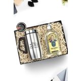 Trendmiya Babalar Gününe Özel Kulplu 280 Ml Çelik Termos & Tıraş Kolonyası Hediye Seti