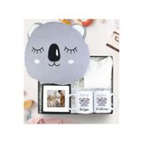 Trendmiya Çerçeve & Peluş Koala Yastık & Kupa & Zıbın Yenidoğan Çift Hediye Seti