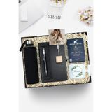 Trendmiya Defter & Kılıflı Cam Matara & Kalem & Not Tutucu & T Kupa & Filtre Kahve & Fotoğraf Seti