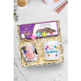 Trendmiya Happy Birthday Kupa & Pomellos Kolonya & Kurabiye & 3'Lü Doğum Günü Yıldız Mum Hediye Seti