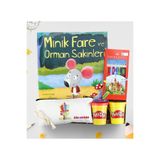 Trendmiya Hikaye Kitabı & Boya Kalemi & Kalemlik & 2'li Oyun Hamuru Hediye Seti