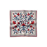Trendmiya Kırmızı Motif Desenli Fular, Kırmızı