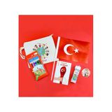 Trendmiya Kuru Boya & Bez Çanta & Türk Bayrağı & Balon & Köpük Baloncuk 23 Nisan Hediye Seti