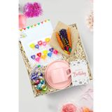 Trendmiya Pembe Fincan & Kurutulmuş Çiçek Buketi & Lavi Çikolata & Happy Birthday Mum Hediye Seti