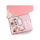 Trendmiya Pembe Şal & Kolonya & Eyüp Sabri Tuncer El ve Vücut Kremi & Buhurdanlık & Çerçeve & Mum Hediye Seti
