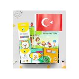 Trendmiya Resim Defteri & Boya Kalemi & Pastel Boya & Solo Test & Figürlü Kurşun Kalem & Bayrak Hediye Seti