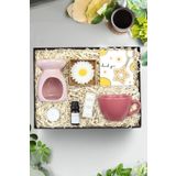 Trendmiya Seramik Çay Fincanı & Buhurdanlık & Buhurdanlık Esansı & Yıldız Anahtarlık & Mum Hediye Seti