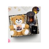 Trendmiya Tatlı Peluş Ayıcık & Melek Kolye & Yıldızlı Gece Lambası Hediye Seti