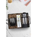 Trendmiya Yıldızlı Kupa & Siyah French Press & Doğum Günü Yıldız Mum Hediye Seti