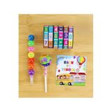 Trendmiya Yumurtlayan Kalem & Matematik Küpü & Lolipop Mini Hediye Seti (5 Adet)