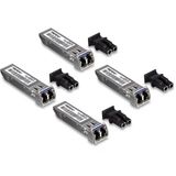 Trendnet Sfp Tek Modlu Lc Modülü, 4'Lü Paket, Teg-Mgbs10/4, Tek Modlu Fiber İçin, 10 Km'ye Kadar Mesafeler, Gigabit Sfp, Ieee 802.3Z Gigabit Ethernet, Ömür Boyu Koruma