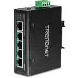 Trendnet, Tı-Pe50, 5 Bağlantı Noktalı Endüstriyel Yönetilmeyen Hızlı Ethernet Poe+ Dın Ray Anahtarı, 200 W Toplam Güç, Ip50 Dereceli