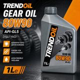 Trendoil 80W90 Motosiklet Şanzıman ve Diferansiyel Yağı 1lt Scooter Gear Oil Apı Gl-5