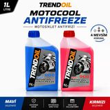 Trendoil Motocool Motosiklet Antifrizi 1 Litre Motor Soğutma Sıvısı Kırmızı/Mavi