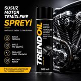 Trendoil Susuz Motor Temizleme Spreyi 500 ml – Motosiklet Motor Temizleyici ve Yağ Çözücü Güçlü Formül