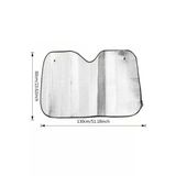 Trendpazarım 130x60 cm Otomobil Ön Cam Güneşliği – Isı ve Güneş Koruyucu Reflektör Perde