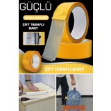 Trendpoint 10mt X 5cm Çift Taraflı Izgara Bant Nano Teknolojili Süper Güçlü Bant Extragüçlü Taşıyıcı