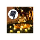 Trendpoint 20 Toplu Sarı Işık Solar Kristal Led Modlu Balkon Dekorasyon Bahçe Aydınlatma Güneş Enerji
