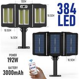 Trendpoint 384Ledli Solar Bahçe Aydınlatması Projektör Sokak Lambası Hareket Sensörlü Güneş Enerjili - Beyaz