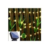 Trendpoint 50 Ledli Solar Çiçekli Gün Işığı Bayçe Aydınlatma Dekorasyon Güneş Enerjili
