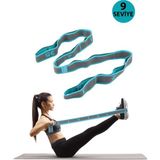 Trendpoint 9 Farklı Seviyeli Direnç Bandı Spor Egzersiz Aerobik Pilates Squat Lastiği Fitness Yoga - Mavi