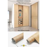 Trendpoint Kendinden Yapışkanlı 60CM×500CM Doğal Ahşap Dokulu Mutfak Dolap Masa Kaplama Duvar Kağıdı - 60cm ×500cm