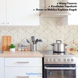 Trendpoint Kendinden Yapışkanlı Modern Görünümlü 45 cm × 500 cm Mutfak Dolap Masa Kaplama Duvar Kağıdı - 45cm ×500cm