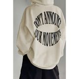 Trendseninle Dont Bej Hoodie Kadın Sweatshirt