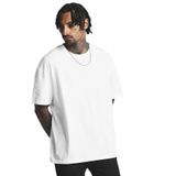 TrendSeninle Erkek Beyaz Düz Oversize T-shirt Beyaz S