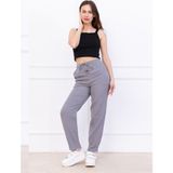 Trendseninle Kadın Füme Müslin Pamuk Paça Pileli Pantolon - 3XL
