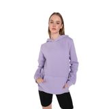 TrendSeninle Kadın Lila Oversize Kapüşonlu Sweatshirt 000 Lila XL