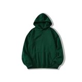 TrendSeninle Kadın Nefti Yeşil Düz Oversize Kapüşonlu Sweatshirt Hodie Neftiyeşil S