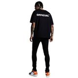 Trendseninle Official Sırt Baskılı Siyah Oversize Erkek T-shirt